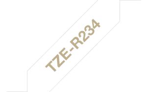 Labeltape textiel ongelamineerd Brother TZe, TZ TZe-RN34 Tapekleur: Marine-blauw Tekstkleur:Goud 12 mm 4 m