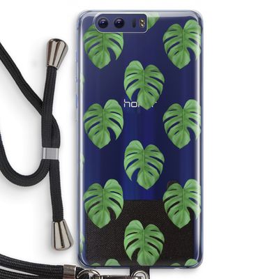Monstera leaves: Honor 9 Transparant Hoesje met koord