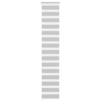 VidaXL Zebra rolgordijn 40x230 cm stofbreedte 35,9 cm lichtgrijs
