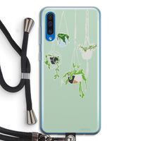Hang In There: Samsung Galaxy A50 Transparant Hoesje met koord