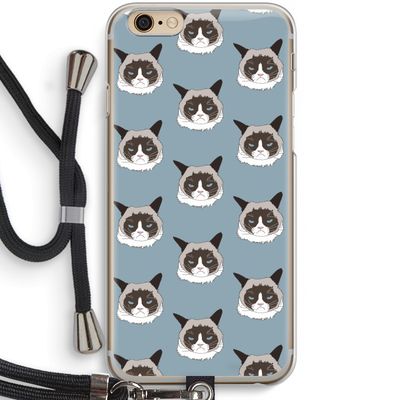 It's a Purrr Case: iPhone 6 / 6S Transparant Hoesje met koord