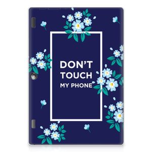 Lenovo Tab 10 | Tab 2 A10-30 Print Case Flowers Blue DTMP