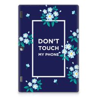 Lenovo Tab 10 | Tab 2 A10-30 Print Case Flowers Blue DTMP - thumbnail