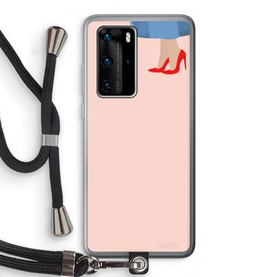High heels: Huawei P40 Pro Transparant Hoesje met koord