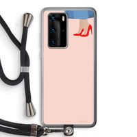High heels: Huawei P40 Pro Transparant Hoesje met koord