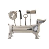 Cocktail Set DKD Home Decor 37 x 9 x 18 cm Zilverkleurig Roestvrij staal