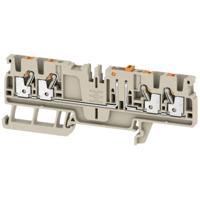 Weidmüller 2675230000 Testscheidingsserieklem Push-In-klem, Steekaansluiting Donkerbeige 50 stuk(s)