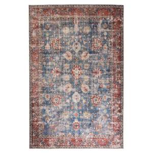 Heritaged Vintage vloerkleed - Fade Oasis blauw|rood - 140x200 cm