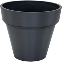 Pot - MEGA COLLECTIONS - Ecostone Plantenbak - Ø 41 cm - H 35 cm - Zwart