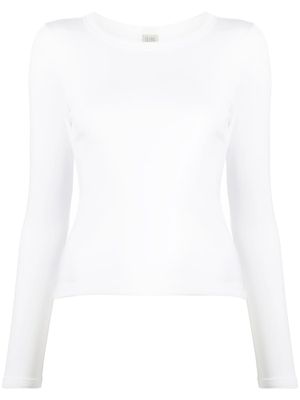 FLORE FLORE t-shirt en coton à manches longues - Blanc