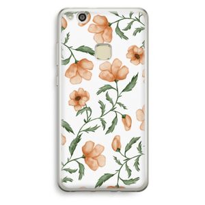 Peachy flowers: Huawei Ascend P10 Lite Transparant Hoesje