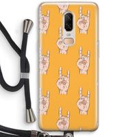 Rock: OnePlus 6 Transparant Hoesje met koord
