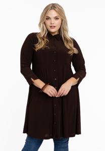 Yoek Blouse-jurk | Bruin | Maat 38/40
