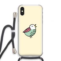 Birdy: iPhone XS Transparant Hoesje met koord