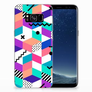 Samsung Galaxy S8 TPU Hoesje Blokken Kleurrijk