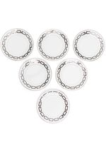 GINORI 1735 lot de six assiettes Catene en porcelaine - Blanc - thumbnail