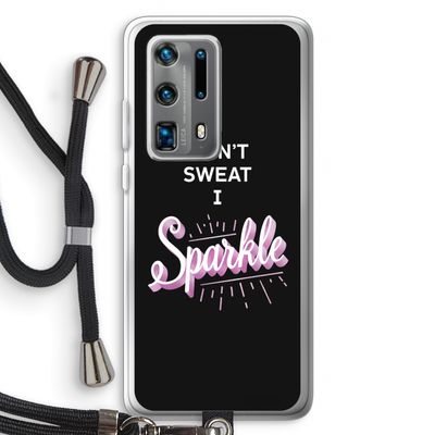 Sparkle quote: Huawei P40 Pro Plus Transparant Hoesje met koord