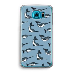 Narwhal: Samsung Galaxy S6 Transparant Hoesje