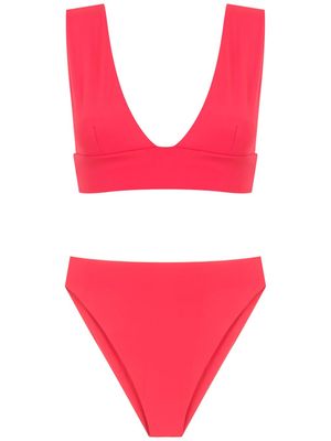Isolda bikini Vermelho à taille haute - Rouge