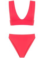 Isolda bikini Vermelho à taille haute - Rouge - thumbnail