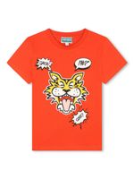 Kenzo Kids t-shirt en coton à logo imprimé - Rouge - thumbnail