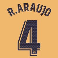 R.Araujo 4 (Officiële Barcelona Away Bedrukking 2022-2023)