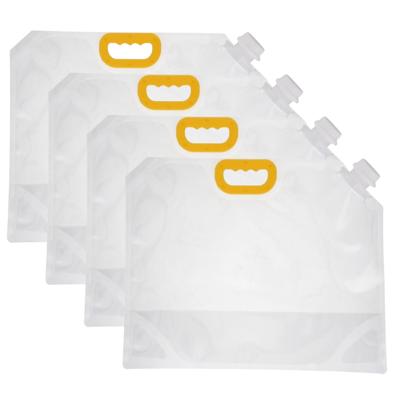 Gerimport Watercontainer - 4x - 10L - transparant - met tapkraan - opvouwbaar - jerrycan - waterzak Gerimport Watercontainer - 4x - 10L - transparant - met tapkraan - opvouwbaar - jerrycan - waterzak