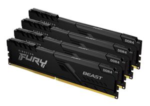 Kingston Technology FURY 128GB 3600MT/s DDR4 CL18 DIMM (Kit van 4) Beast Black