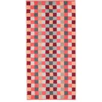 Cawö Cawö Unique Karo Handdoek koralle