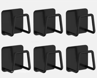 StickDry RVS Sponshouder - Zelfklevende Organizer voor Goothoek & Keukenaccessoires