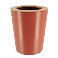 Tendance Badkamer prullenbak/afvalbak 103 series - terracotta - 5 liter - 20 x 25 cm - metaal/bamboe