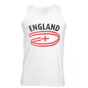 Engeland tanktop voor heren met vlaggen print 2XL  -