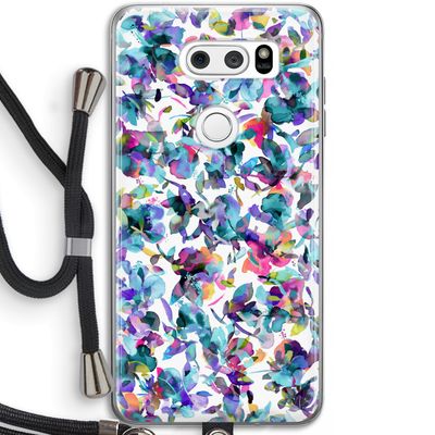 Hibiscus Flowers: LG V30 Transparant Hoesje met koord