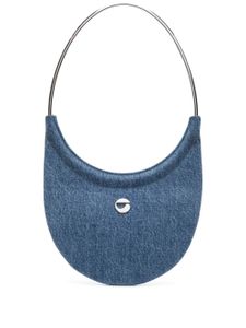 Coperni sac porté épaule Ring Swipe en jean - Bleu