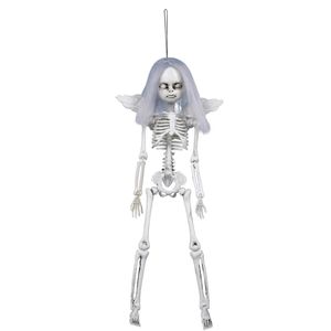Fiestas Horror/halloween decoratie skelet/geraamte pop - engel des doods - 40 cm - Halloween poppen