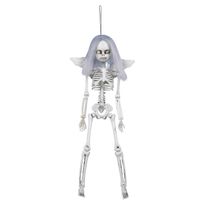 Fiestas Horror/halloween decoratie skelet/geraamte pop - engel des doods - 40 cm - Halloween poppen - thumbnail
