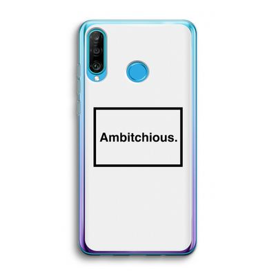 Ambitchious: Huawei P30 Lite Transparant Hoesje
