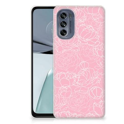 Motorola Moto G62 5G | TPU Case | White Flowers