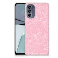 Motorola Moto G62 5G | TPU Case | White Flowers
