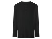 esmara Men Heren longsleeve (Zwart, XL)