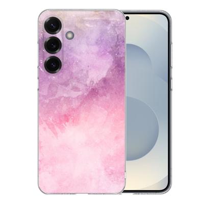 TPU Hoesje Samsung Galaxy S25 Plus - Pink Purple Paint Backcover