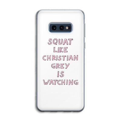 Christian Grey: Samsung Galaxy S10e Transparant Hoesje