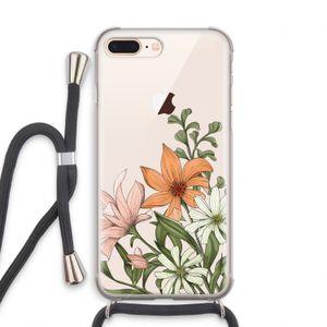 Floral bouquet: iPhone 7 PLUS Transparant Hoesje met koord