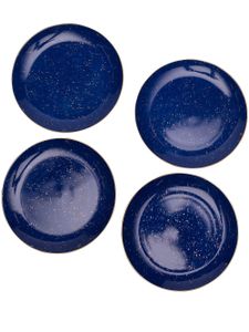 L'Objet lot de quatre assiettes à désert Lapis - Bleu