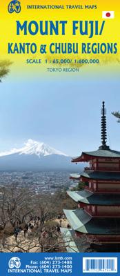 Wegenkaart - landkaart Mount Fuji / Kanto & Chubu Regions | ITMB Wegenkaart - landkaart Mount Fuji / Kanto & Chubu Regions | ITMB