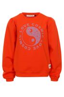 LOOXS Little Meisjes sweater fluo - Fluo oranje