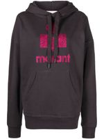 MARANT ÉTOILE hoodie Mansel à logo imprimé - Marron