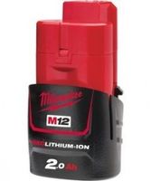 Milwaukee M12 B2 Accu (12 V / 2.0Ah Redlithium-Ion) - 4932430064