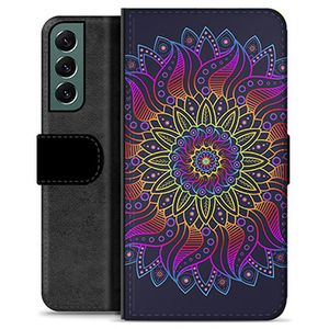 Samsung Galaxy S22+ 5G Premium Wallet Hoesje - Kleurrijke Mandala