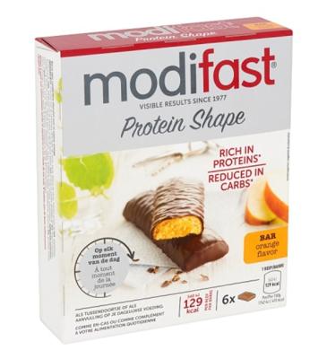 Modifast Protein Shape Reep Sinaasappel Smaak 6Stuks